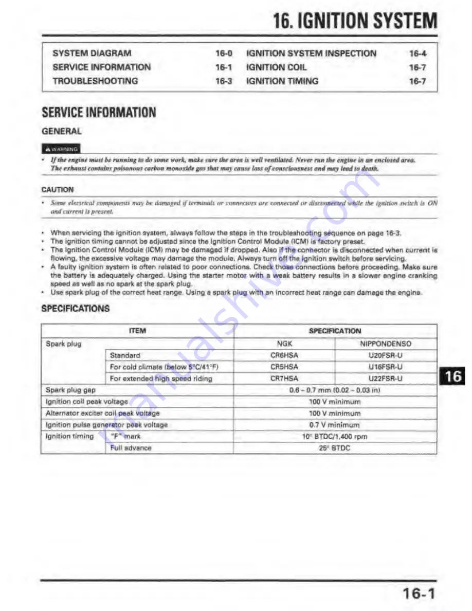 Honda REBEL 250 Service Manual Download Page 227