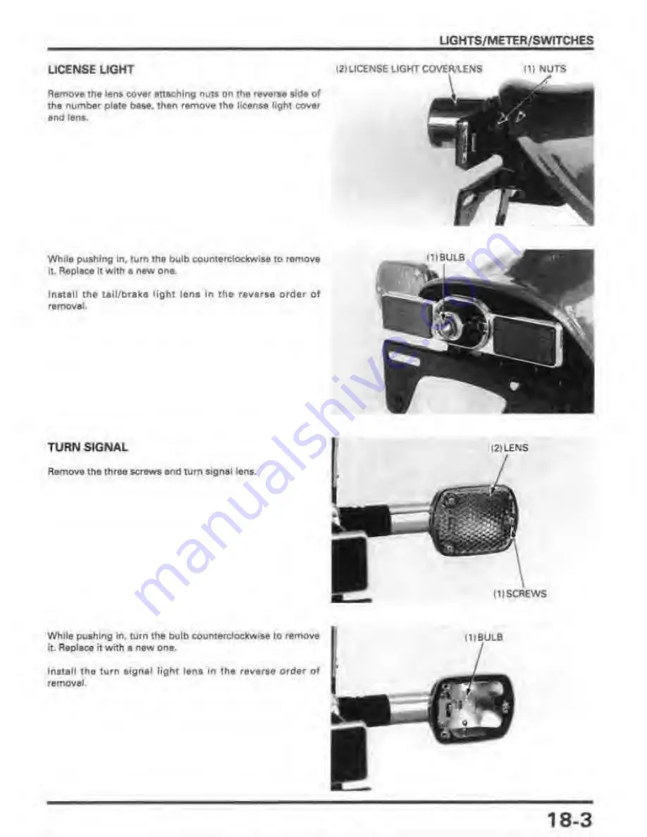 Honda REBEL 250 Service Manual Download Page 249