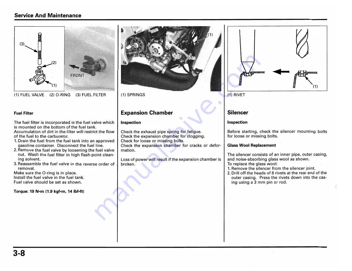 Honda RS250R 2002 Owner'S Manual & Parts List Download Page 36