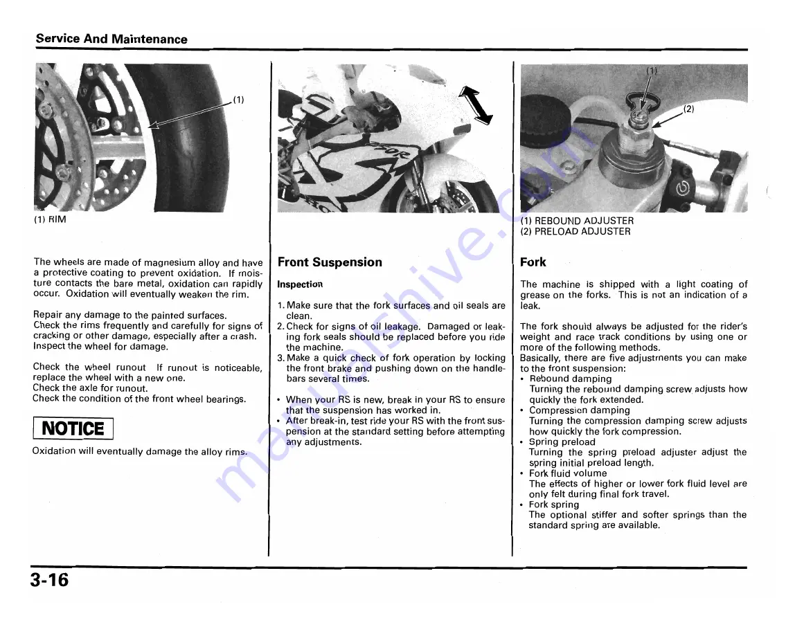 Honda RS250R 2002 Скачать руководство пользователя страница 44