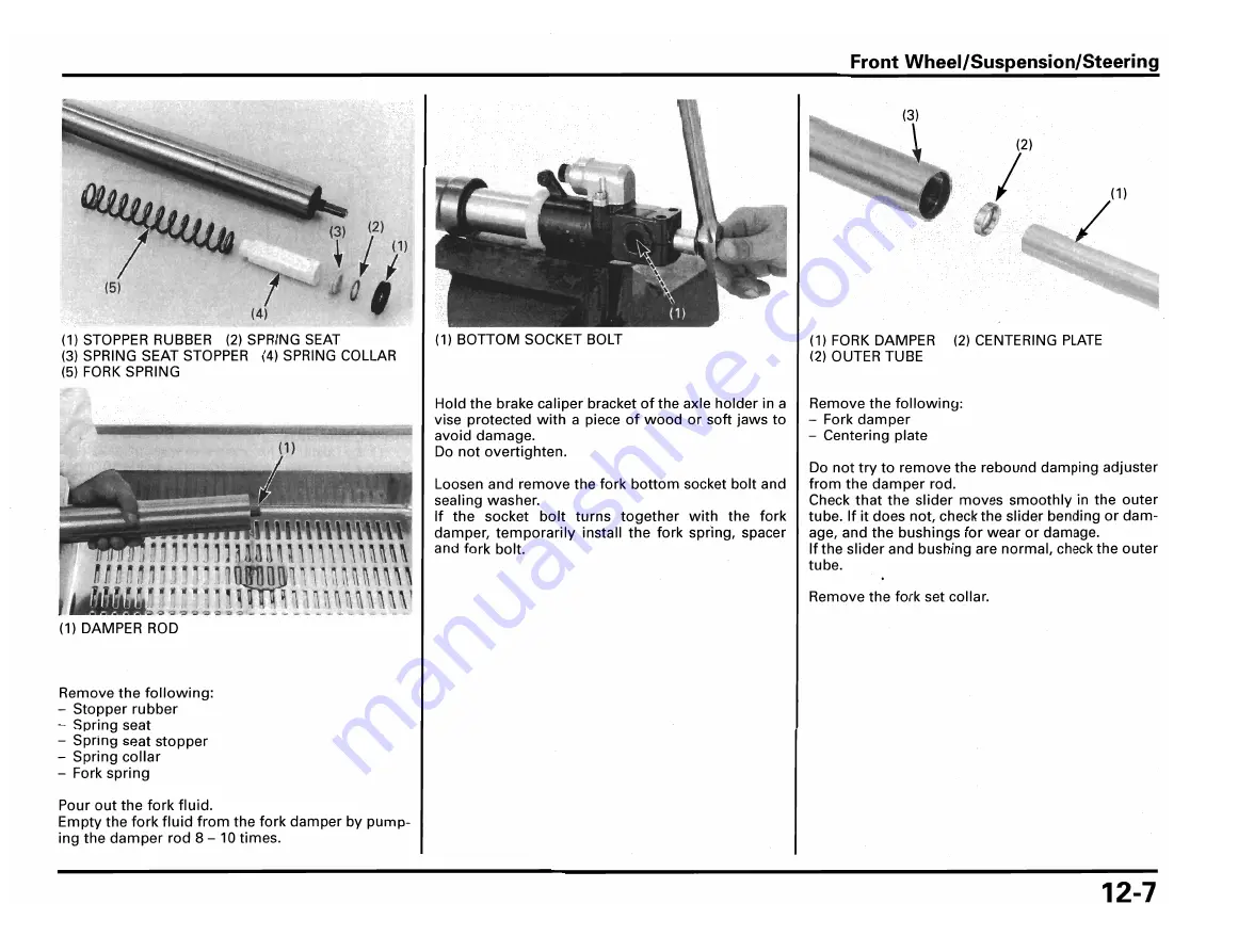 Honda RS250R 2002 Owner'S Manual & Parts List Download Page 117