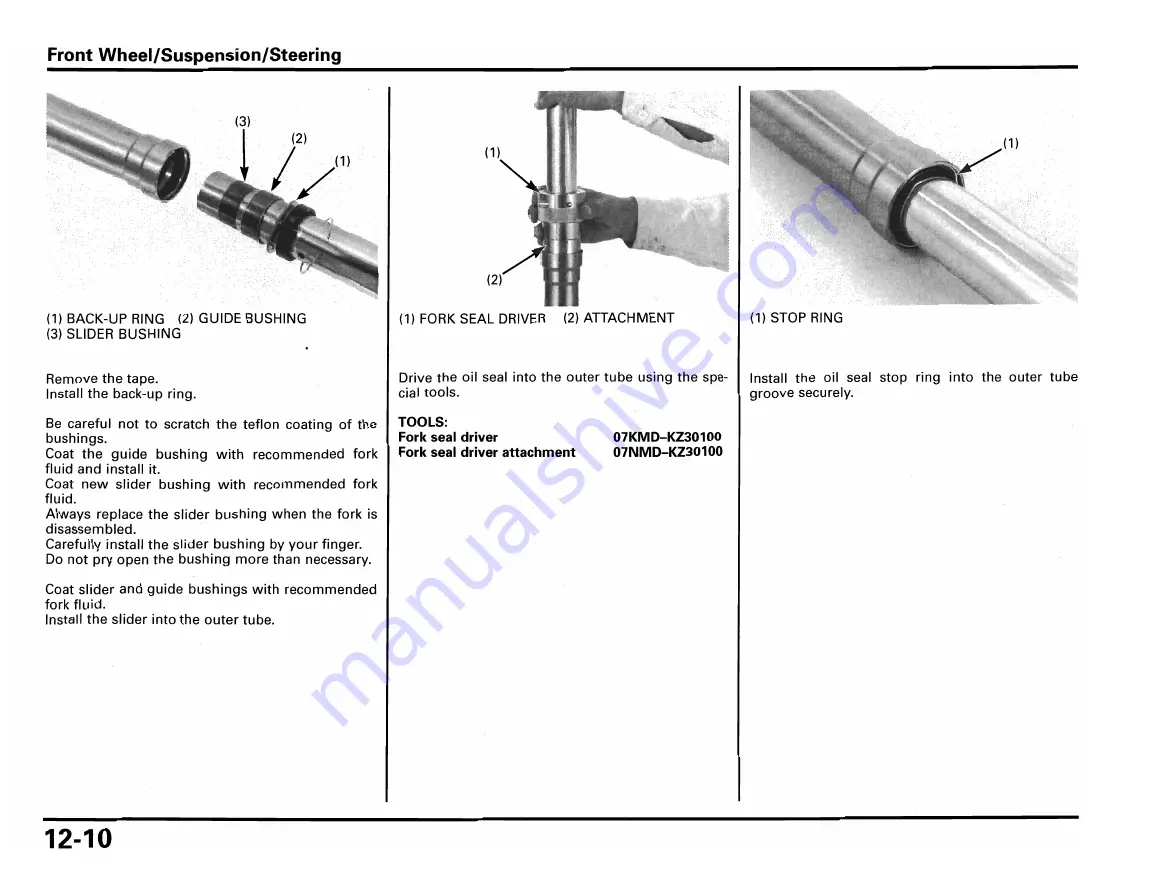 Honda RS250R 2002 Owner'S Manual & Parts List Download Page 120