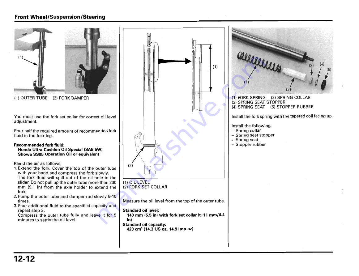 Honda RS250R 2002 Owner'S Manual & Parts List Download Page 122