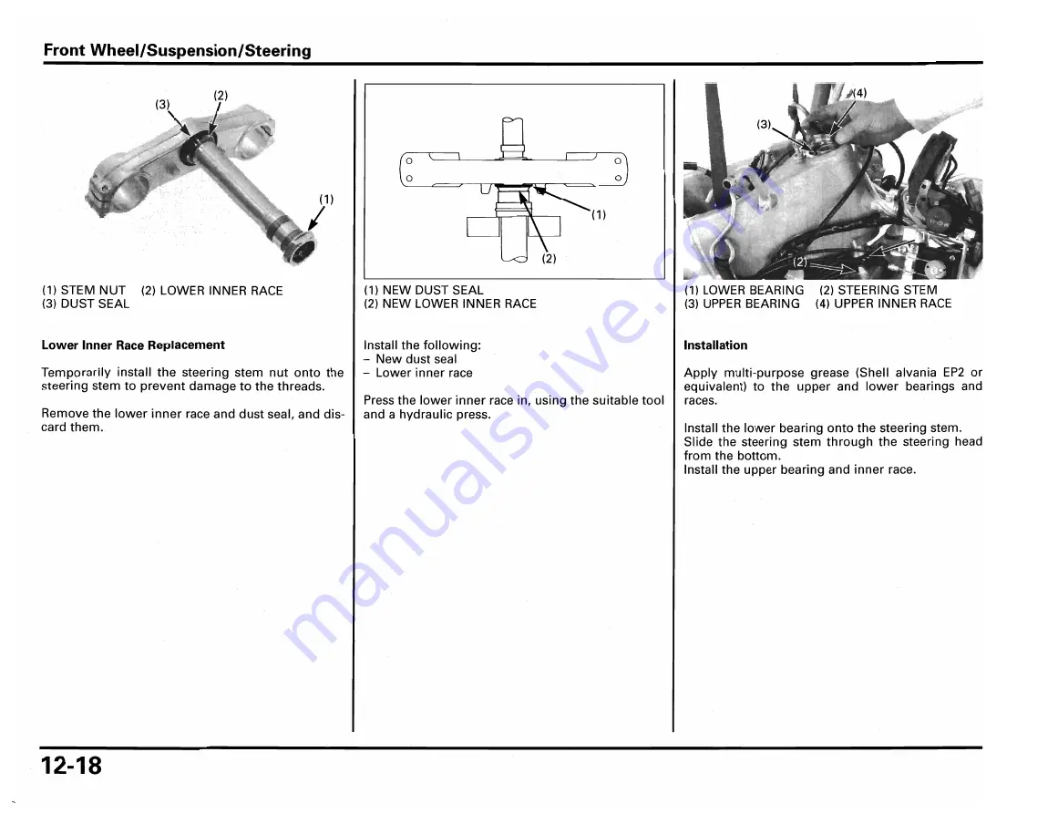 Honda RS250R 2002 Owner'S Manual & Parts List Download Page 128