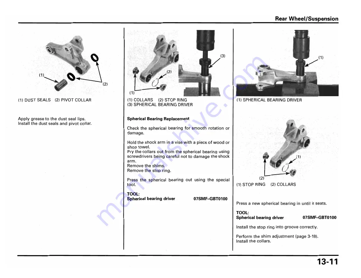 Honda RS250R 2002 Owner'S Manual & Parts List Download Page 141