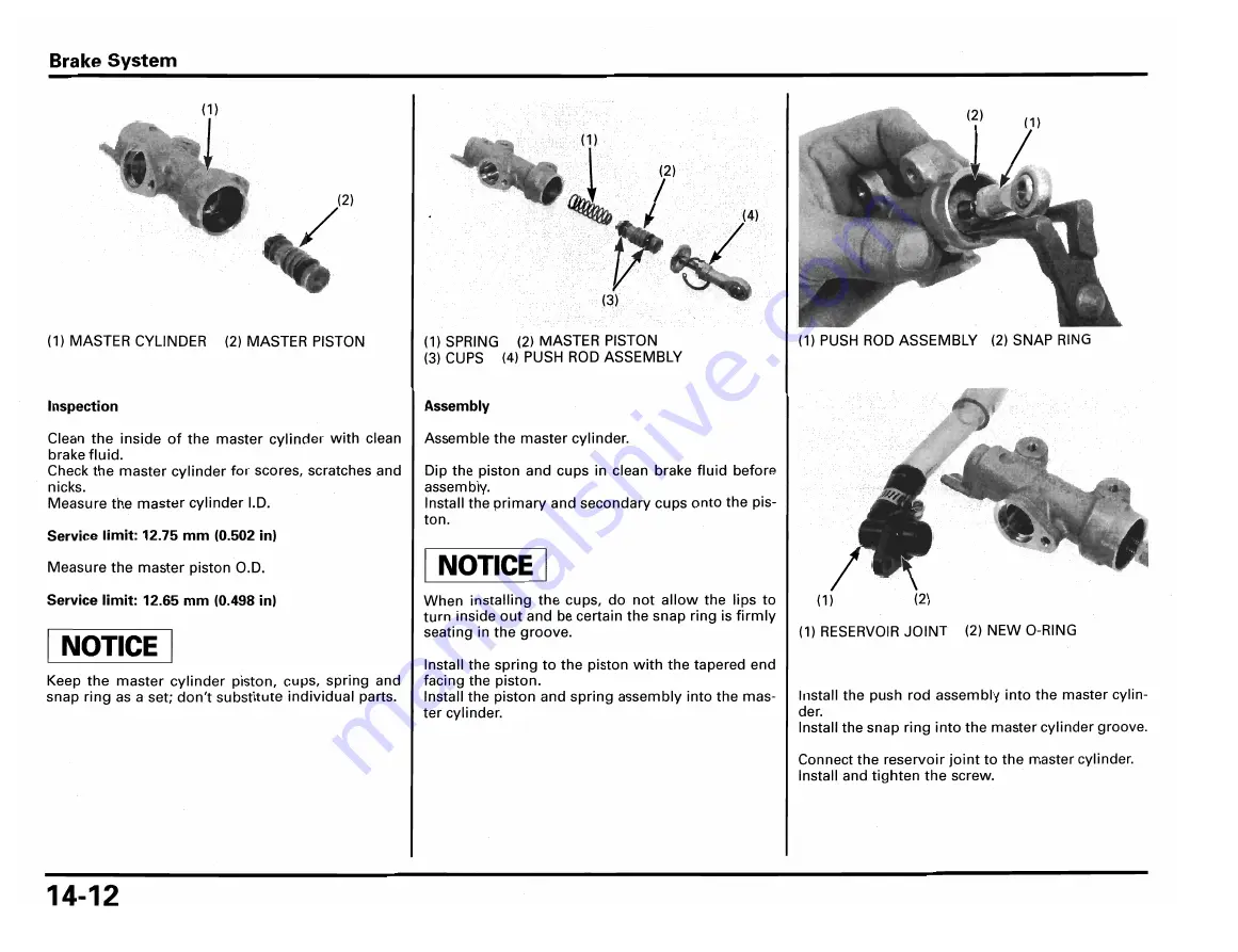 Honda RS250R 2002 Owner'S Manual & Parts List Download Page 160