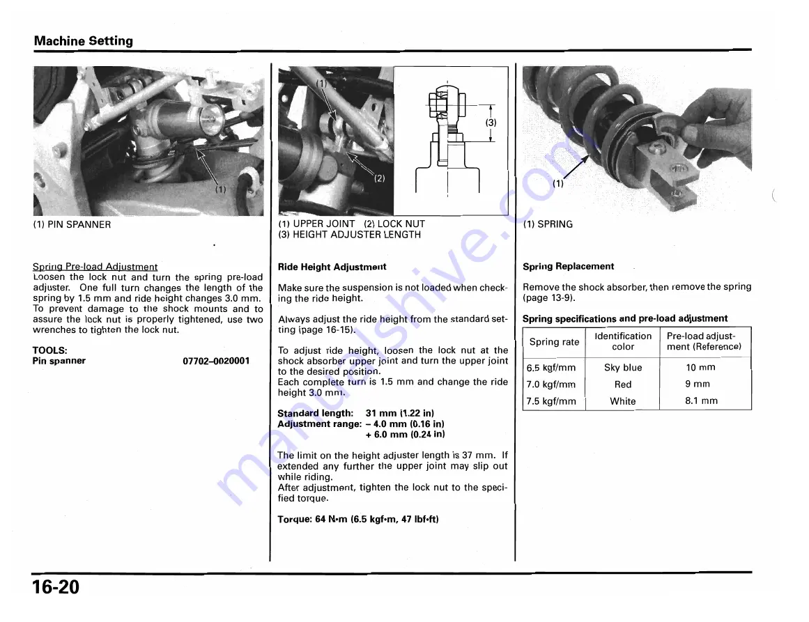 Honda RS250R 2002 Owner'S Manual & Parts List Download Page 194