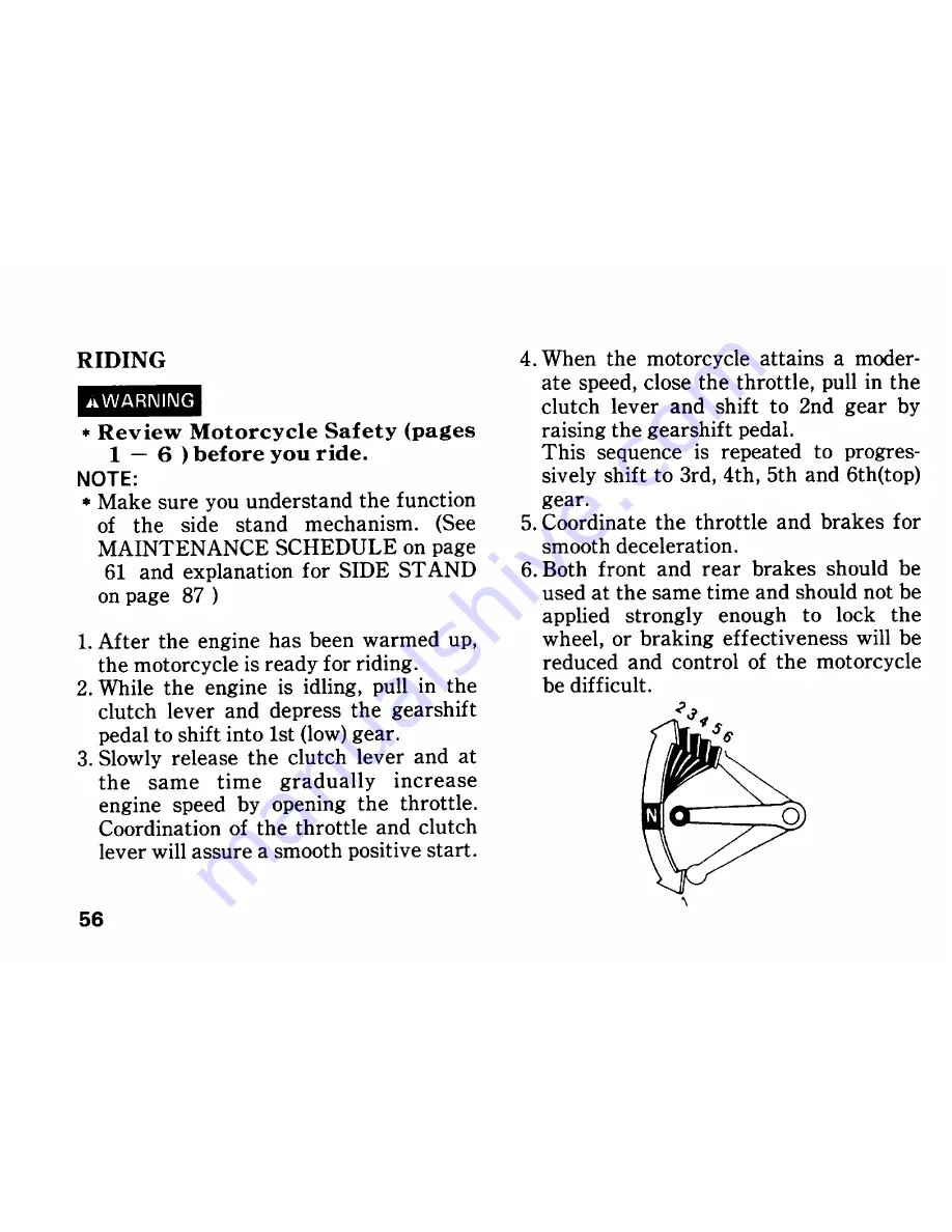 Honda RVF750R RC45 Owner'S Manual Download Page 64