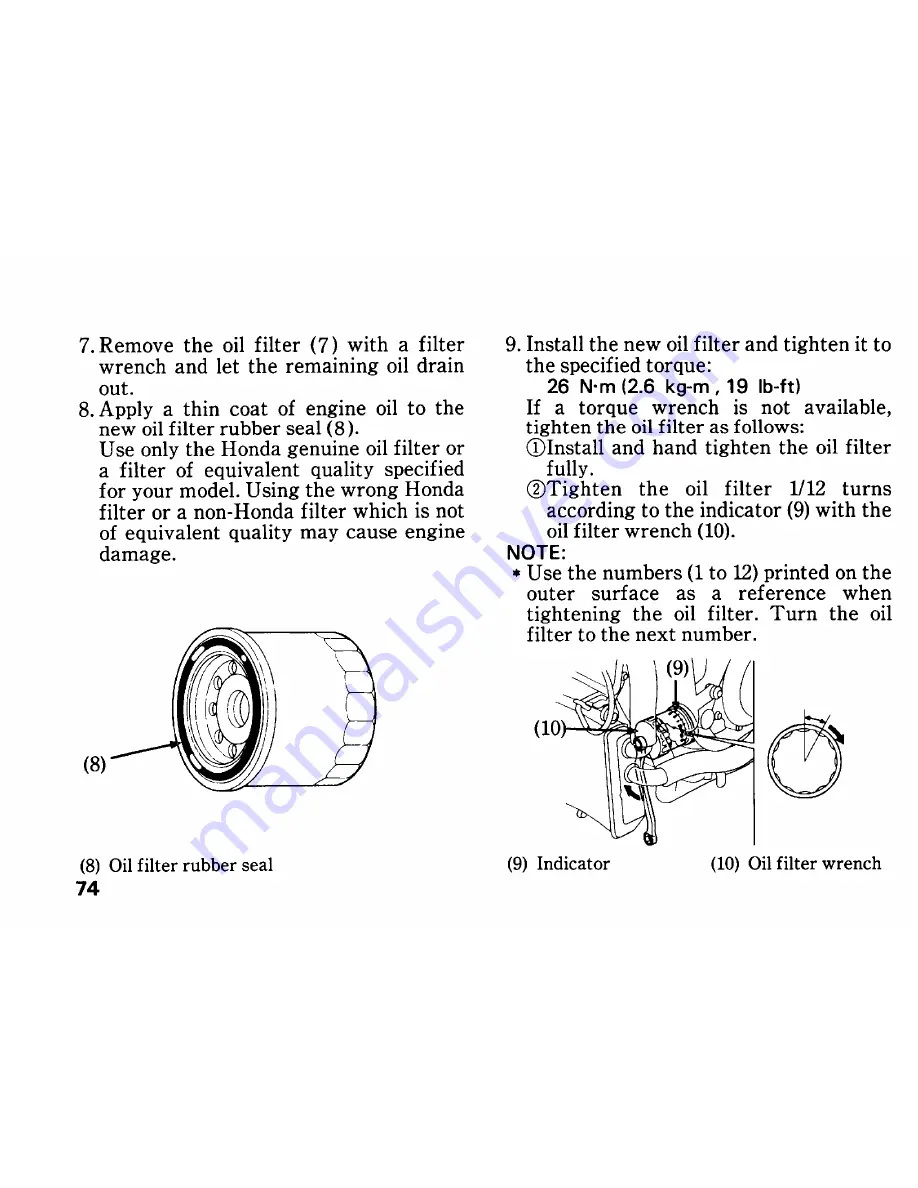 Honda RVF750R RC45 Owner'S Manual Download Page 82