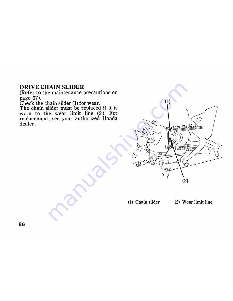 Honda RVF750R RC45 Owner'S Manual Download Page 94