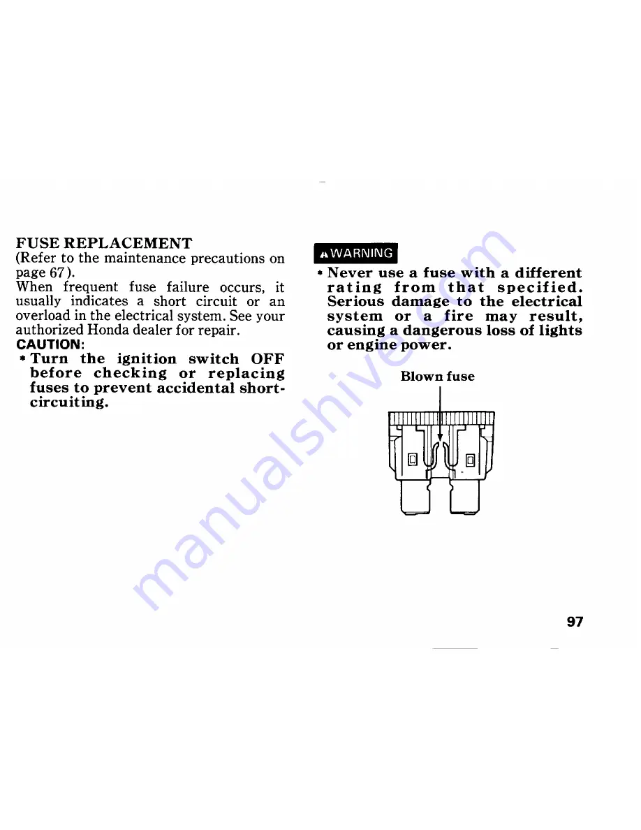 Honda RVF750R RC45 Owner'S Manual Download Page 105