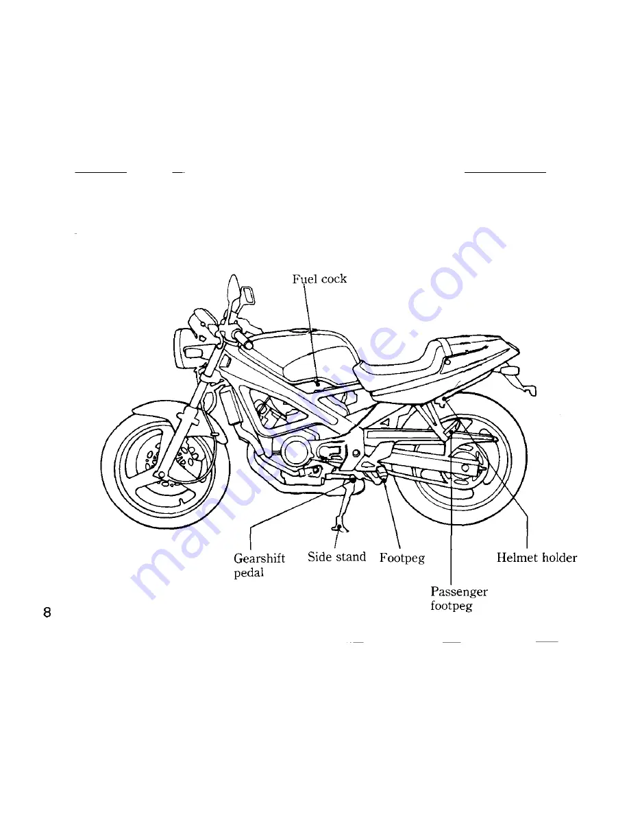 Honda SPADA VT250 Owner'S Manual Download Page 14