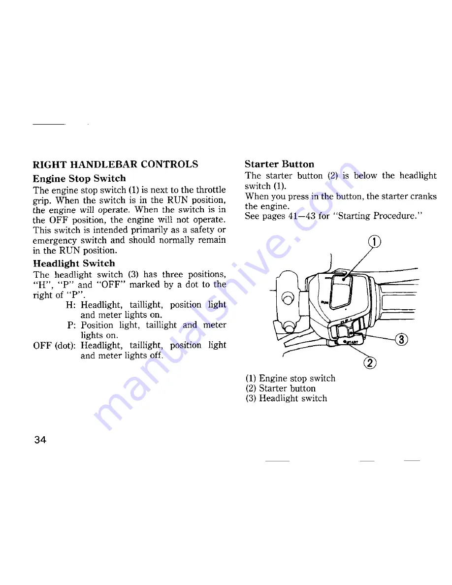 Honda SPADA VT250 Owner'S Manual Download Page 40