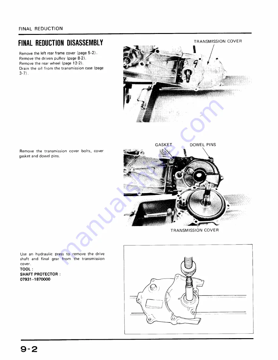 Honda Spree NQ501 Manual Download Page 82