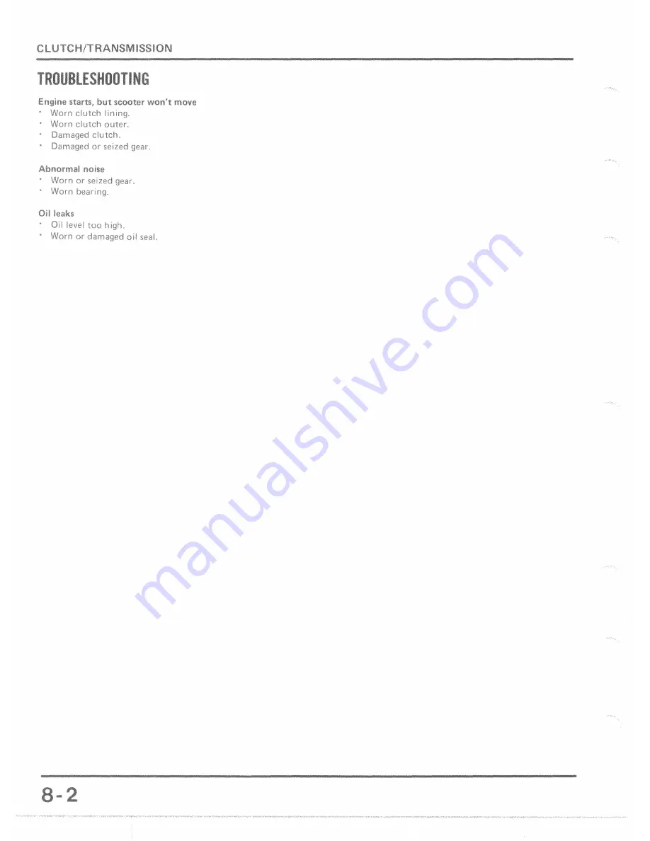 Honda TG50 Gyro Service Manual Download Page 65