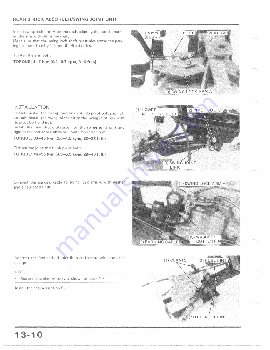 Honda TG50 Gyro Service Manual Download Page 127