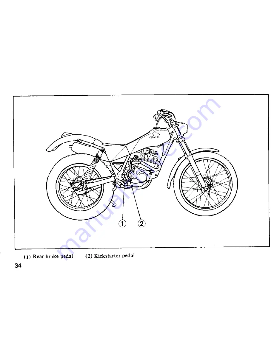 Honda TLR250 Owner'S Manual Download Page 36