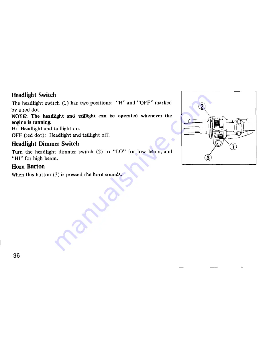 Honda TLR250 Owner'S Manual Download Page 38