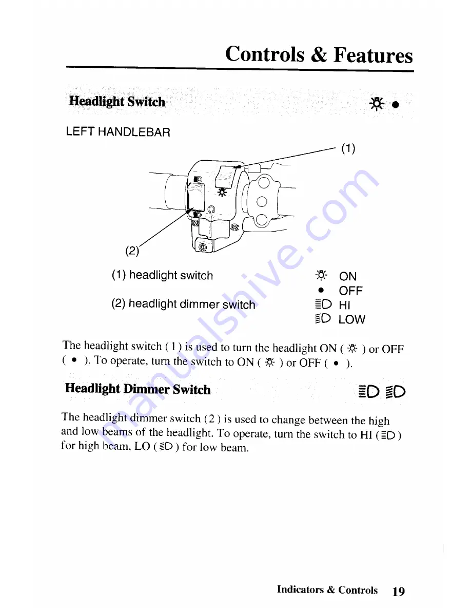 Honda TRX 250EX Sportrax 250EX Owner'S Manual Download Page 29