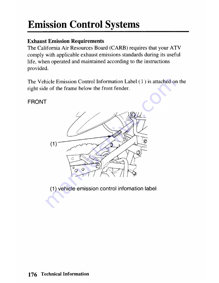 Honda TRX 250EX Sportrax 250EX Owner'S Manual Download Page 186