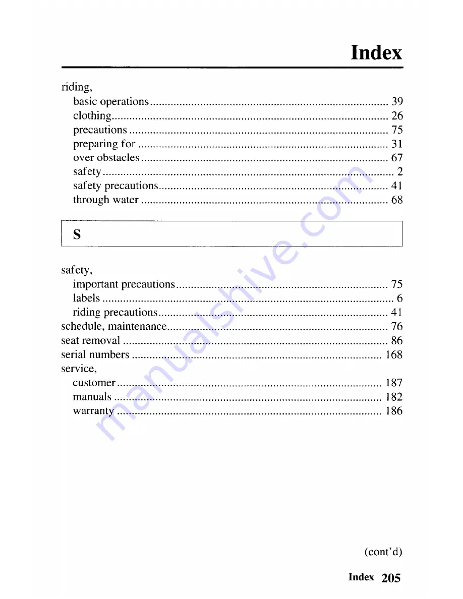 Honda TRX 250EX Sportrax 250EX Owner'S Manual Download Page 215