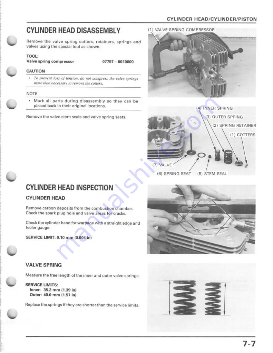 Honda TRX400FW Service Manual Download Page 117