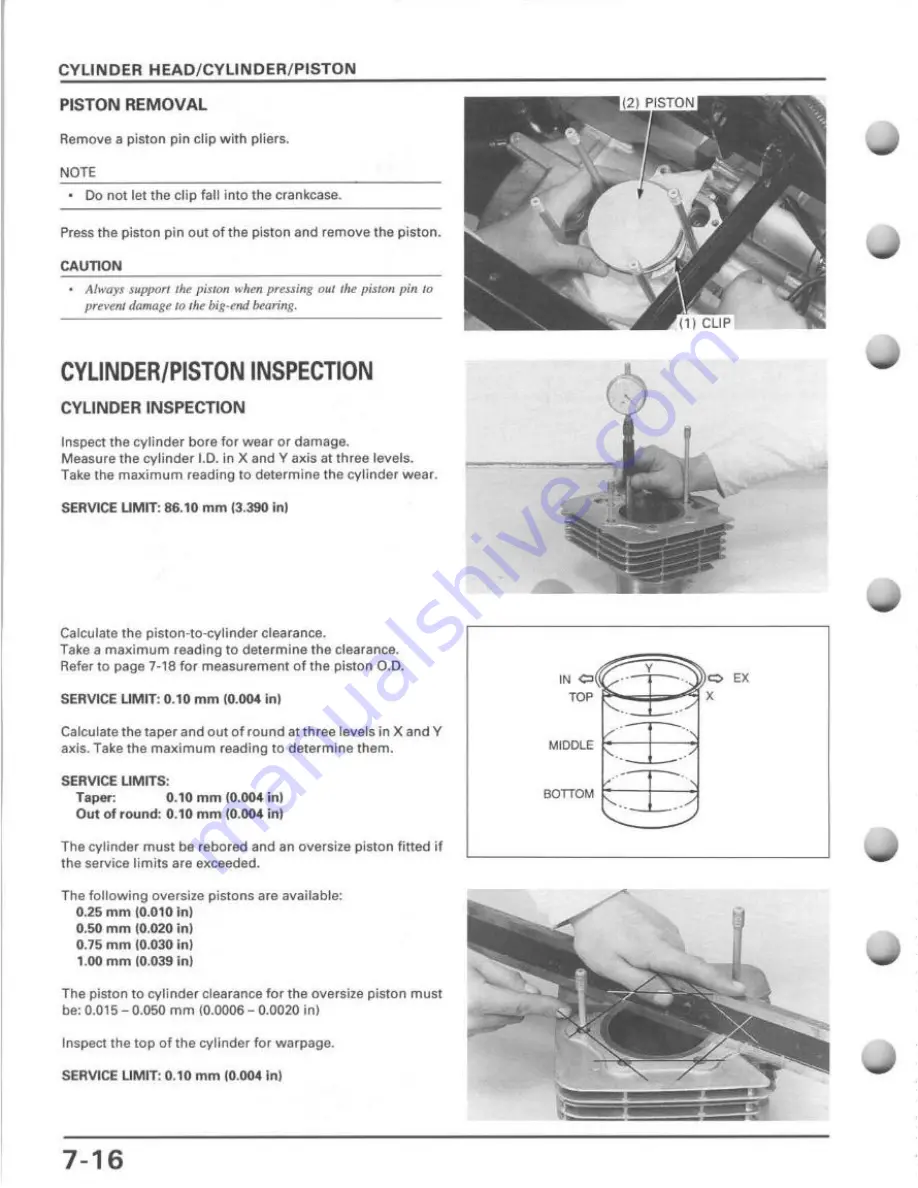 Honda TRX400FW Service Manual Download Page 126