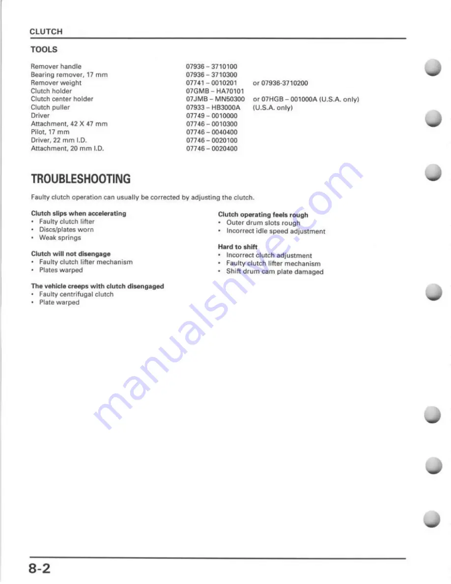 Honda TRX400FW Service Manual Download Page 140