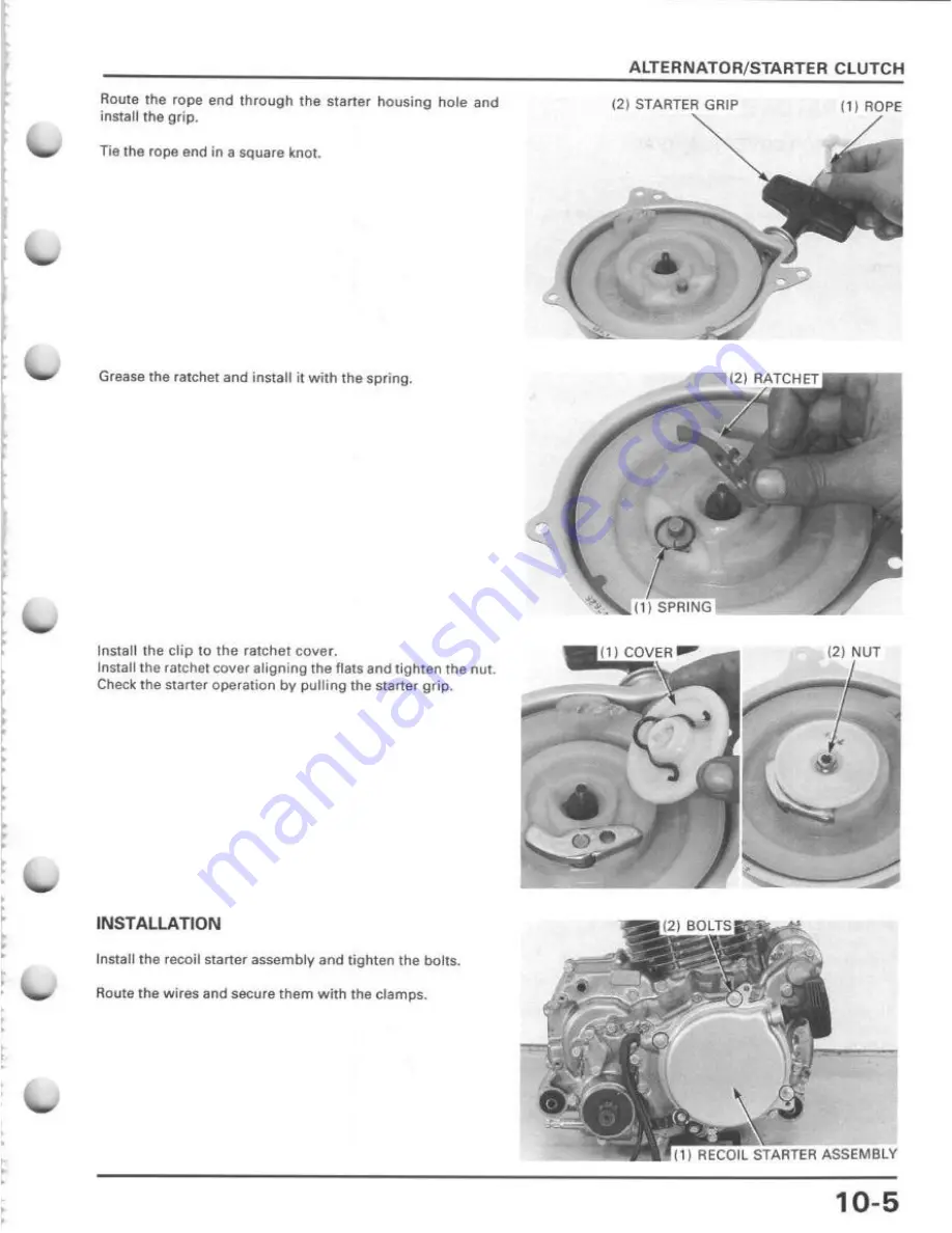 Honda TRX400FW Service Manual Download Page 173