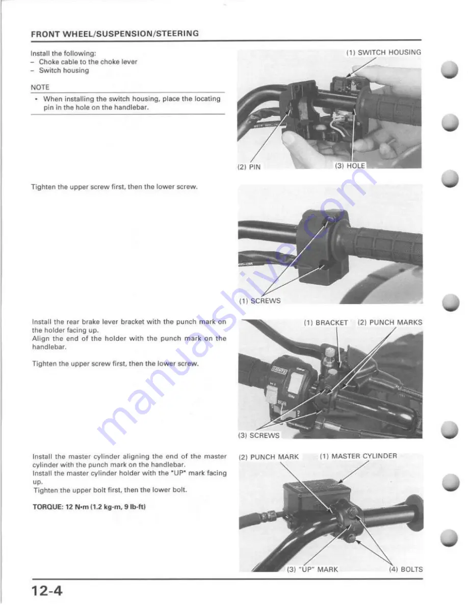 Honda TRX400FW Service Manual Download Page 206