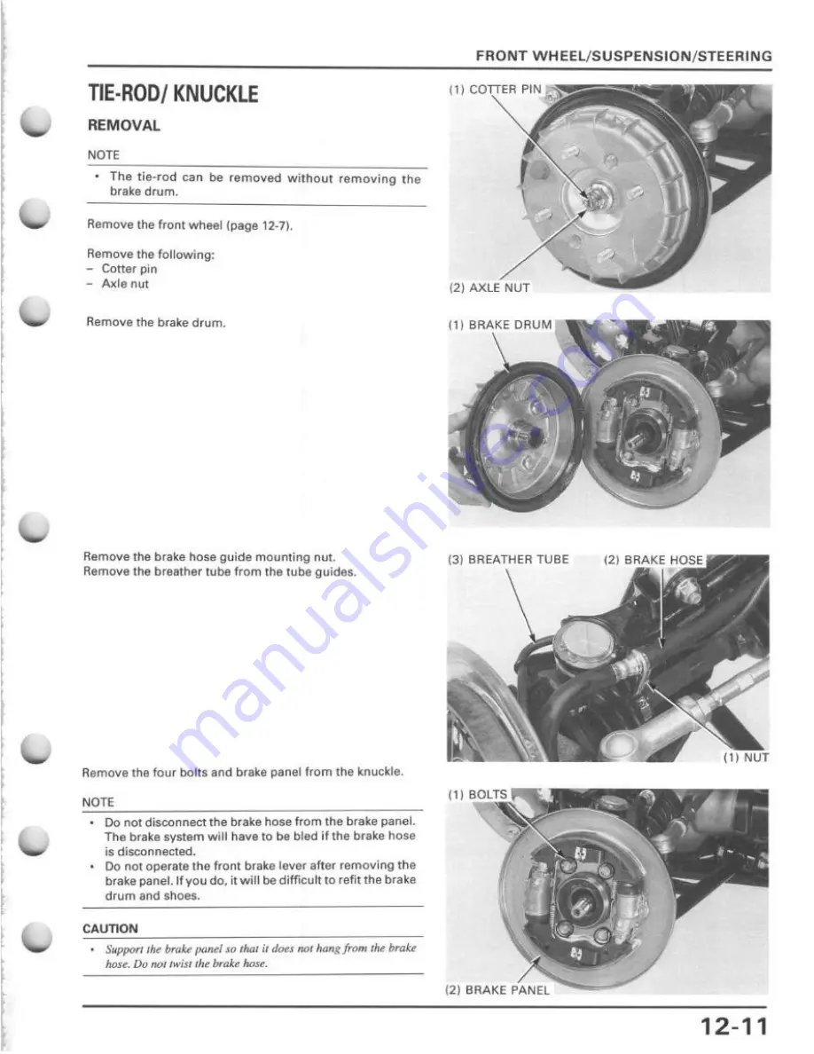 Honda TRX400FW Service Manual Download Page 213