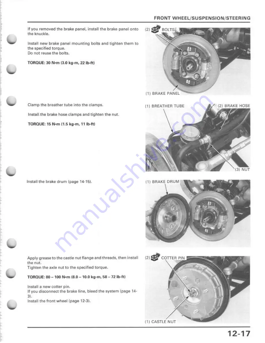 Honda TRX400FW Service Manual Download Page 219