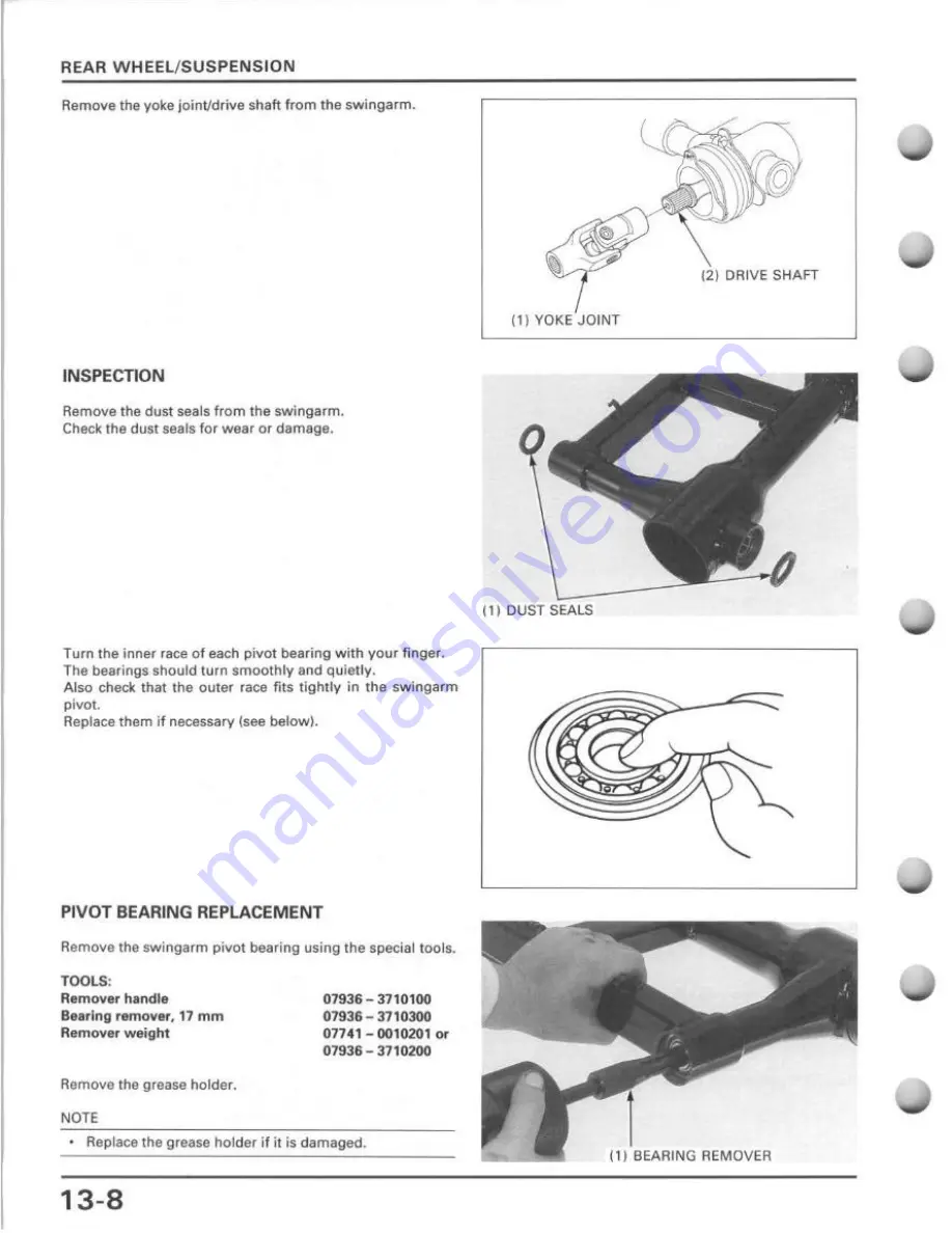 Honda TRX400FW Service Manual Download Page 238