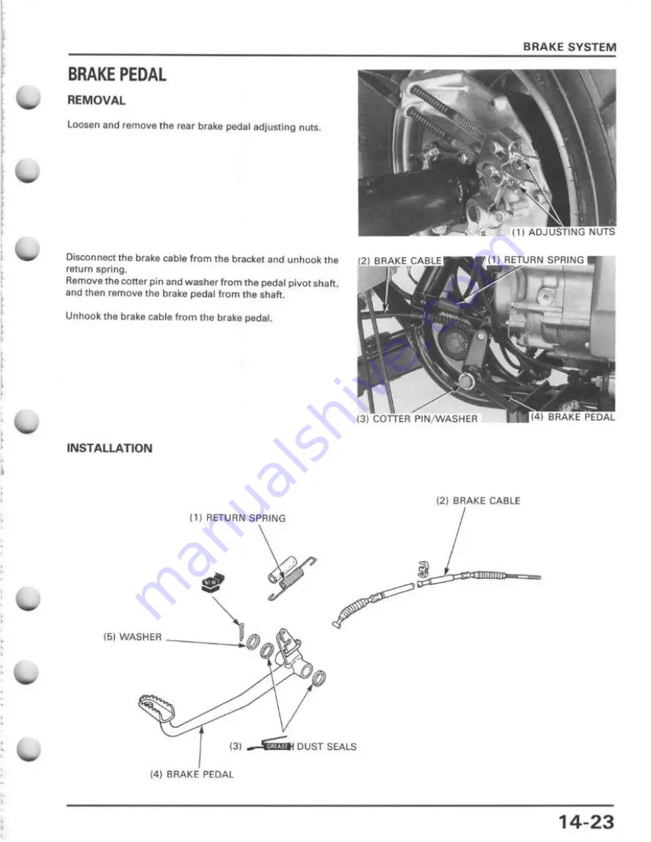 Honda TRX400FW Service Manual Download Page 265