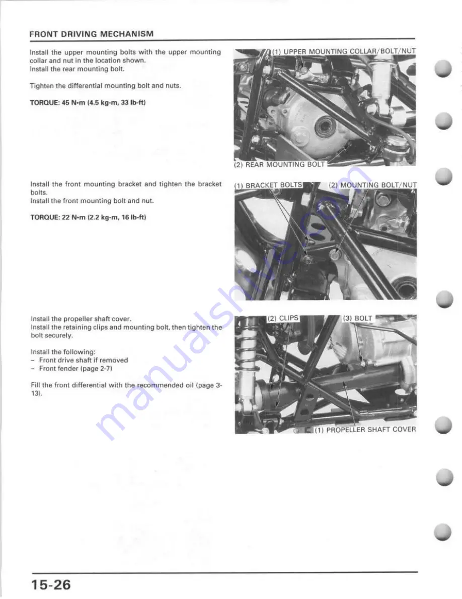 Honda TRX400FW Service Manual Download Page 294