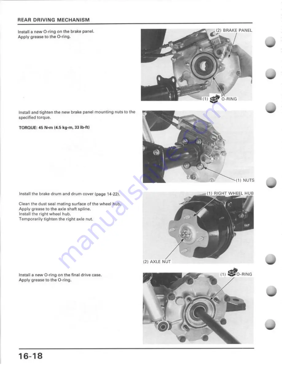 Honda TRX400FW Service Manual Download Page 314