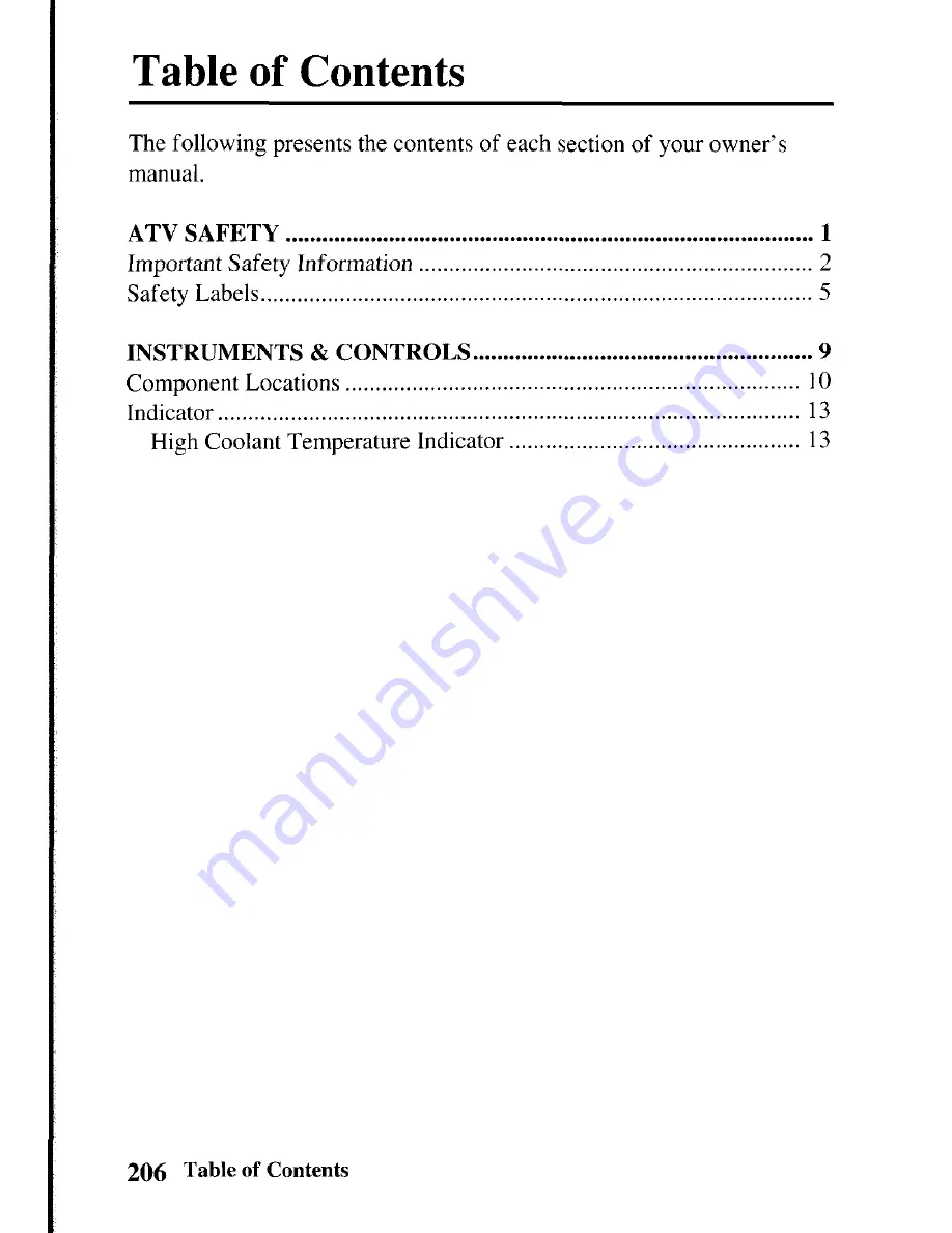 Honda TRX450R 2004 Owner'S Manual Download Page 214