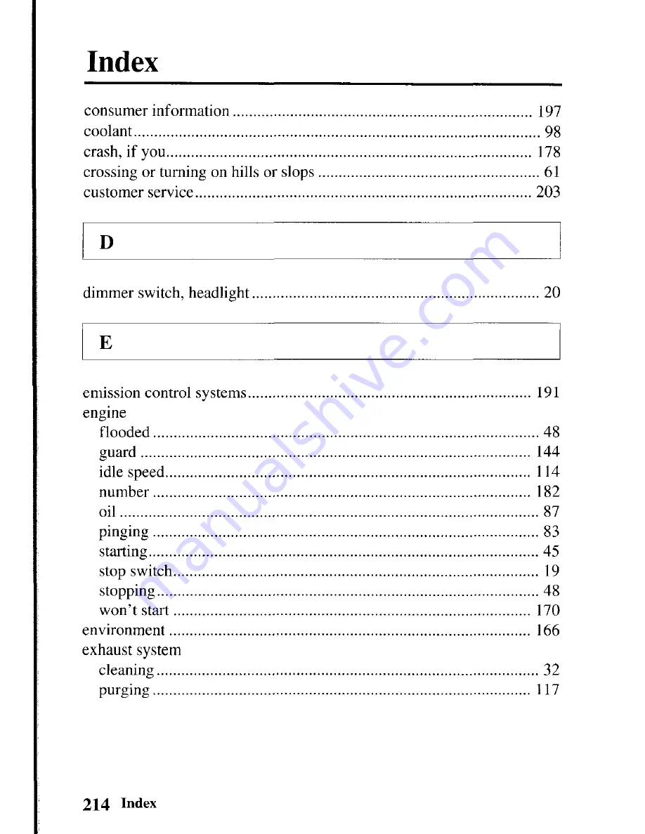 Honda TRX450R 2004 Owner'S Manual Download Page 222