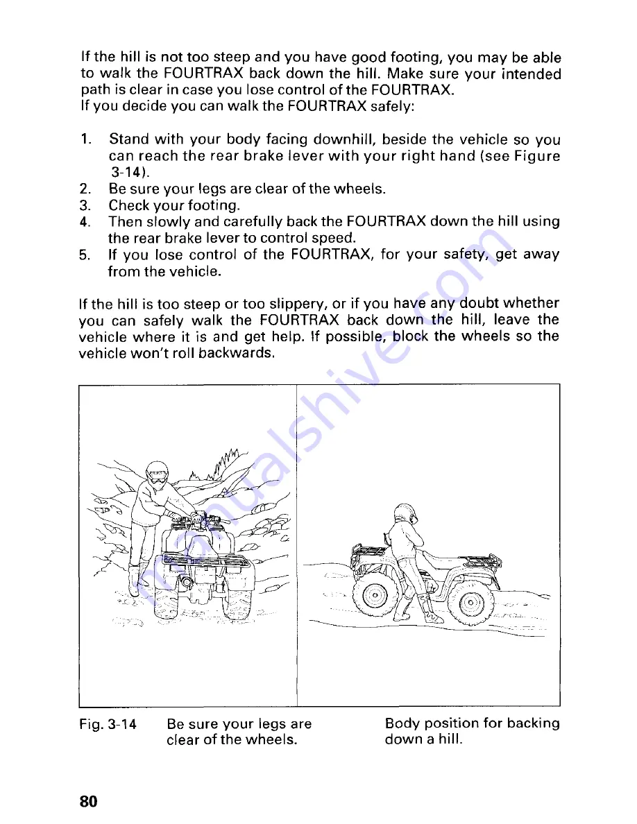 Honda TRX450S Fourtrax Скачать руководство пользователя страница 86