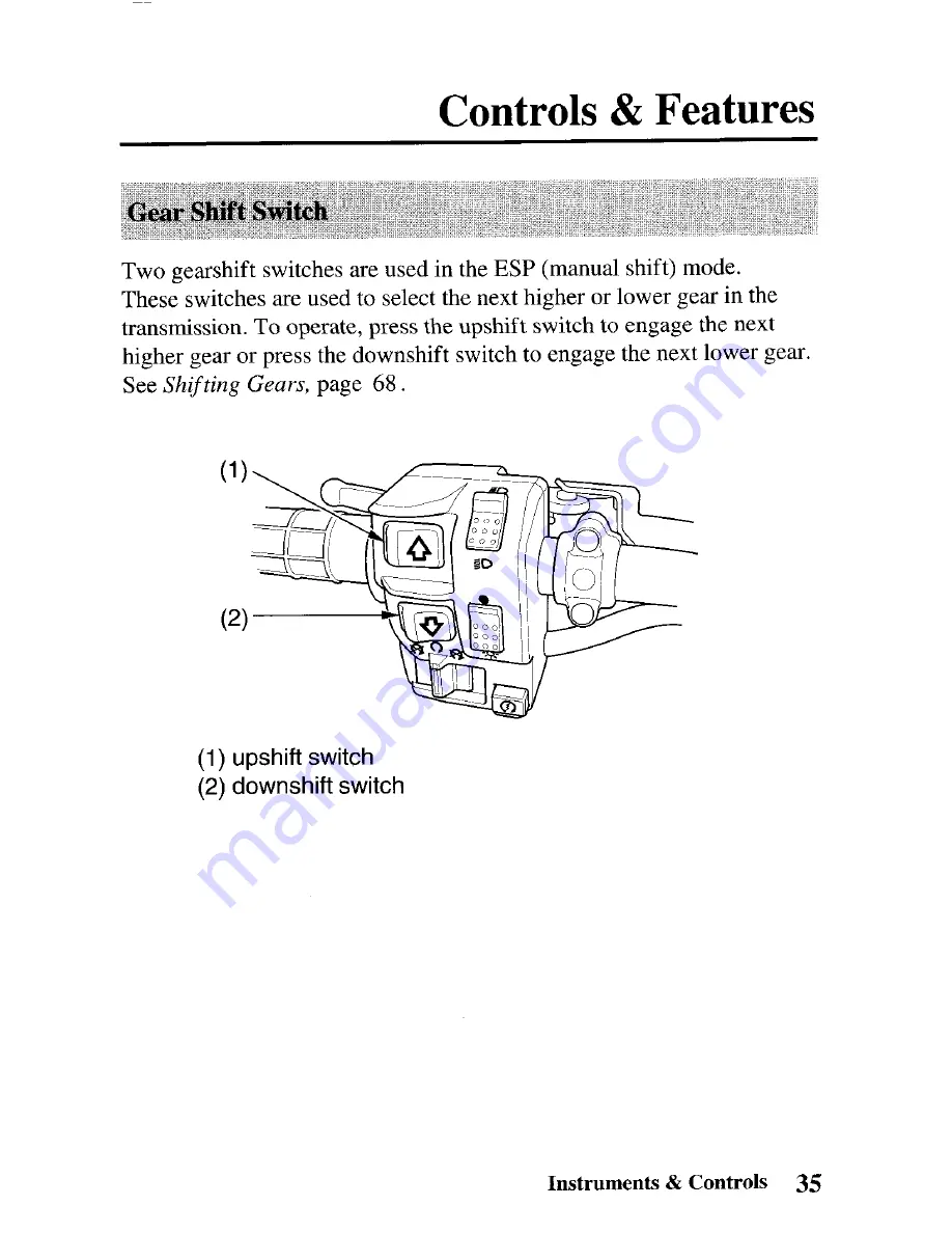 Honda TRX500FA FOURTRAX FOREMAN RUBICON 2003 Owner'S Manual Download Page 43