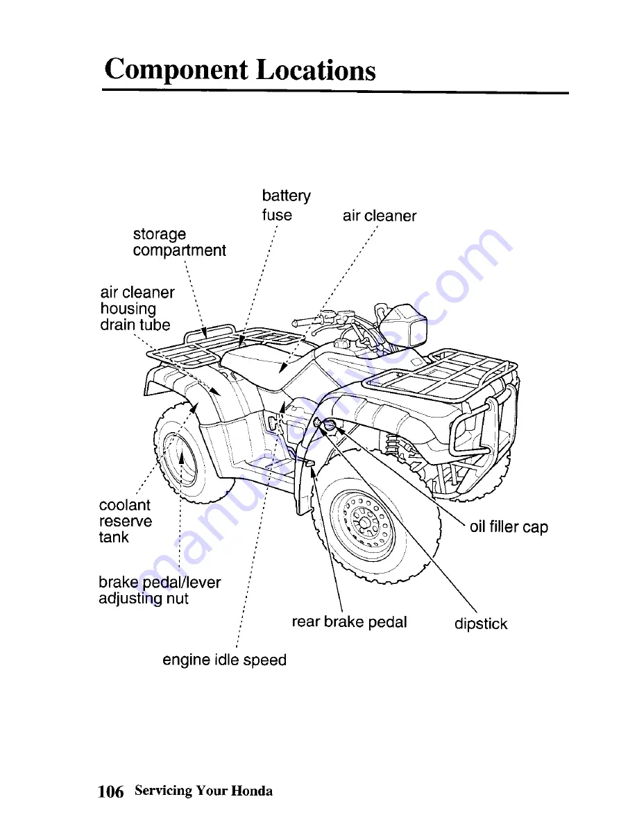 Honda TRX500FA FOURTRAX FOREMAN RUBICON 2003 Owner'S Manual Download Page 114