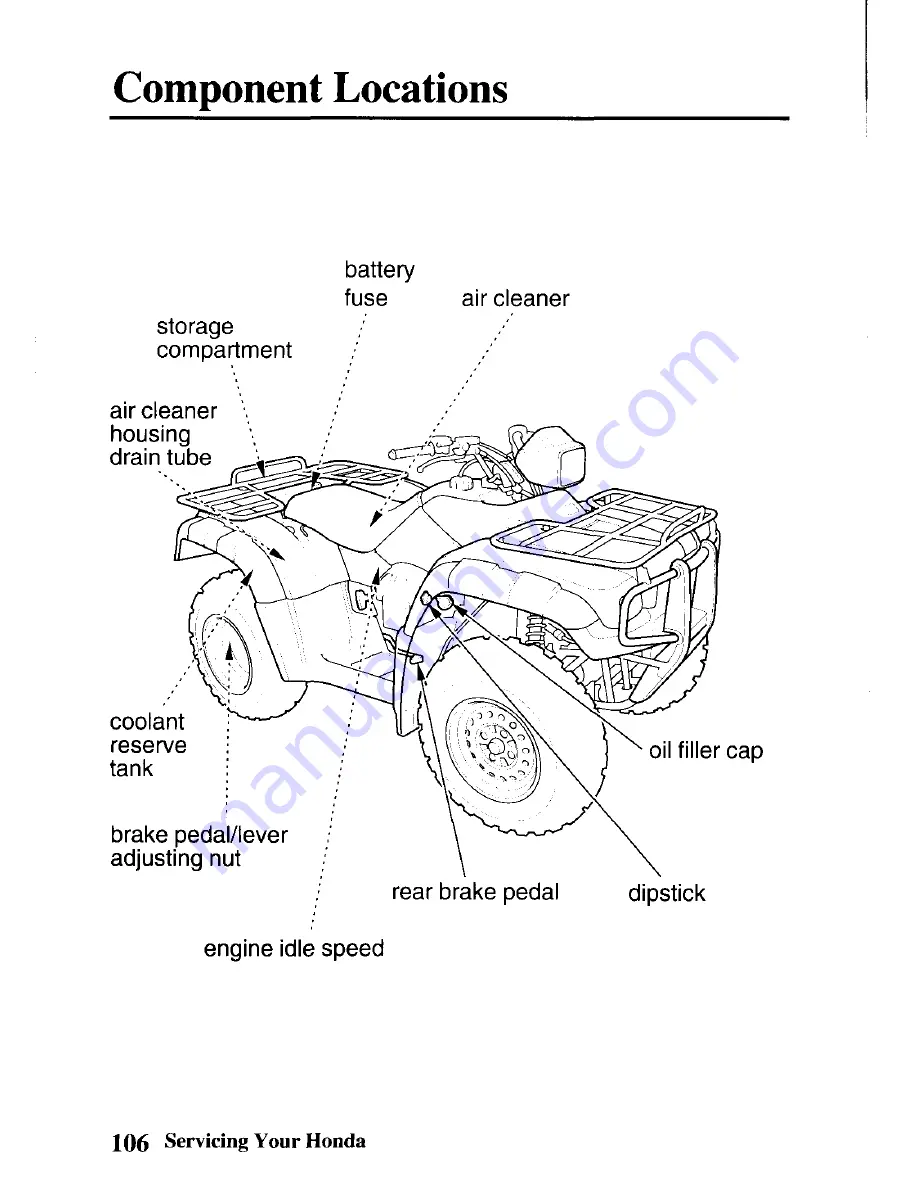 Honda TRX500FA Fourtrax Foreman Rubicon Owner'S Manual Download Page 113