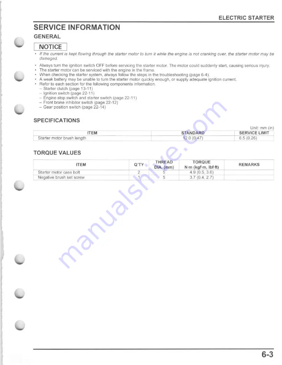 Honda TRX500FE FourTrax Foreman 4x4 ES Service Manual Download Page 145