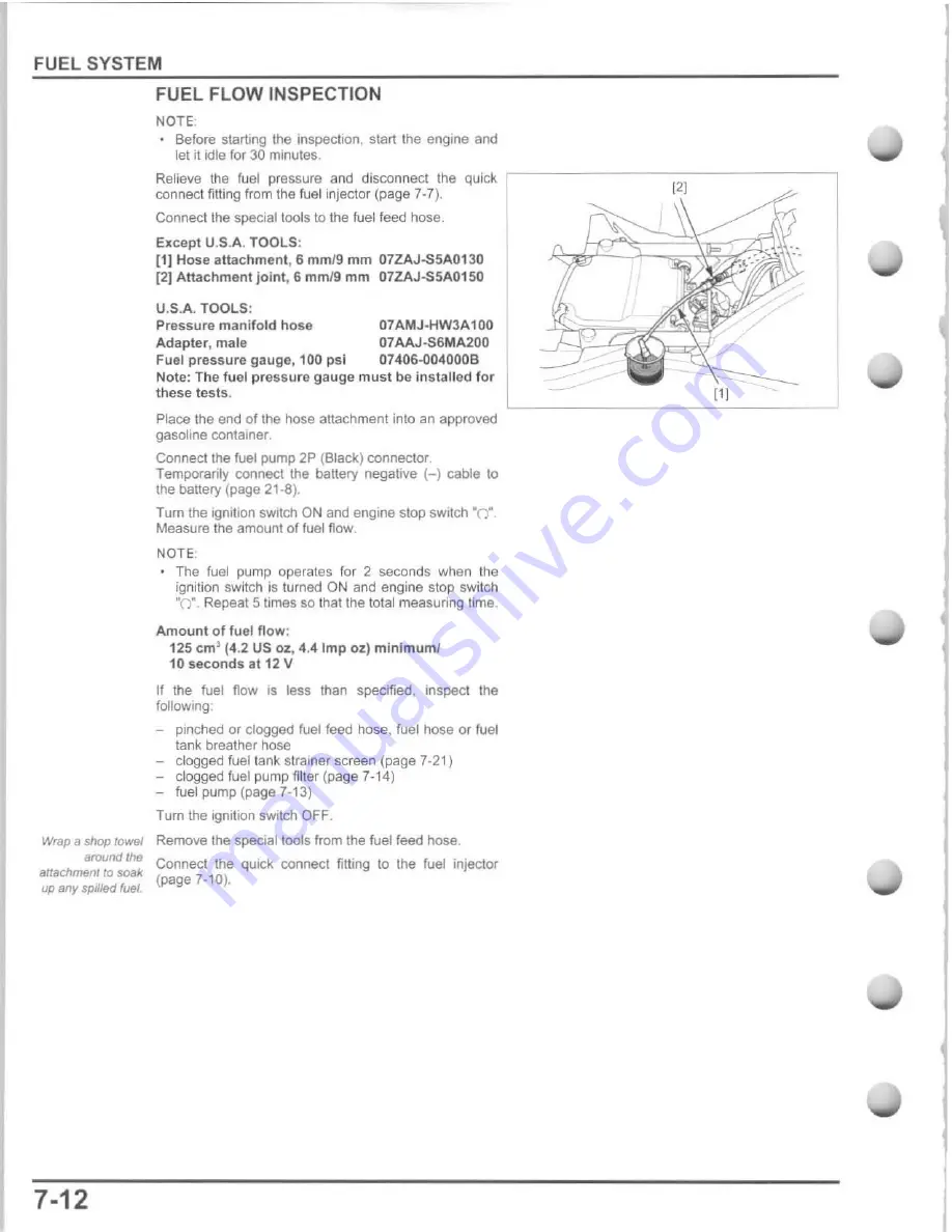 Honda TRX500FE FourTrax Foreman 4x4 ES Service Manual Download Page 164