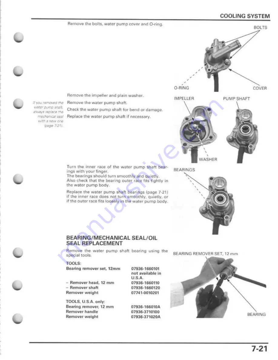 Honda TRX700XX SPORTRAX 700XX Service Manual Download Page 191