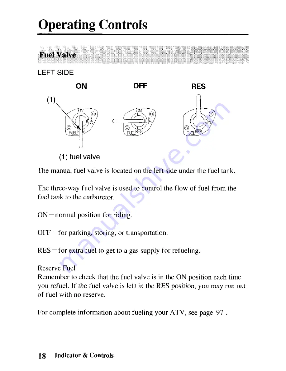 Honda TRX90 Sportrax 90 Owner'S Manual Download Page 26