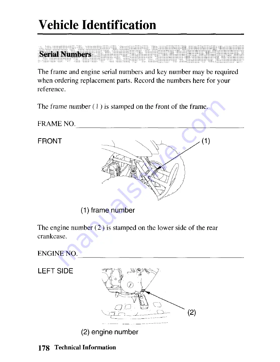 Honda TRX90 Sportrax 90 Owner'S Manual Download Page 183