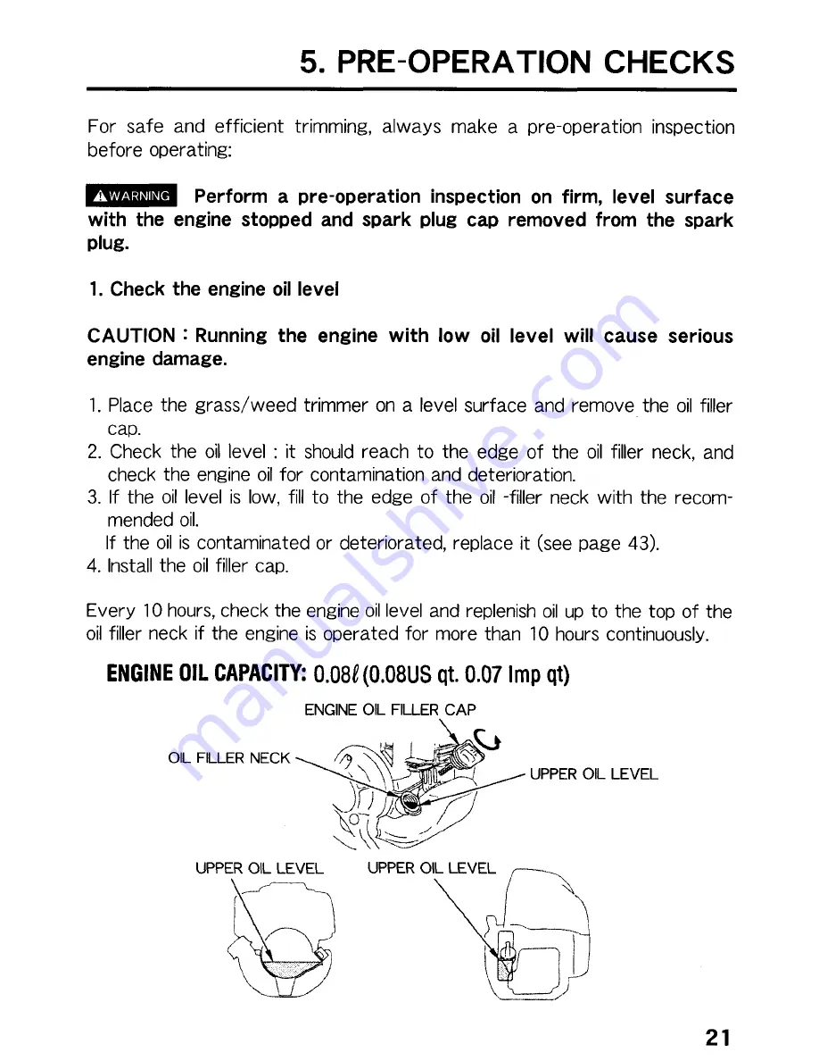 Honda UMK425 Owner'S Manual Download Page 22