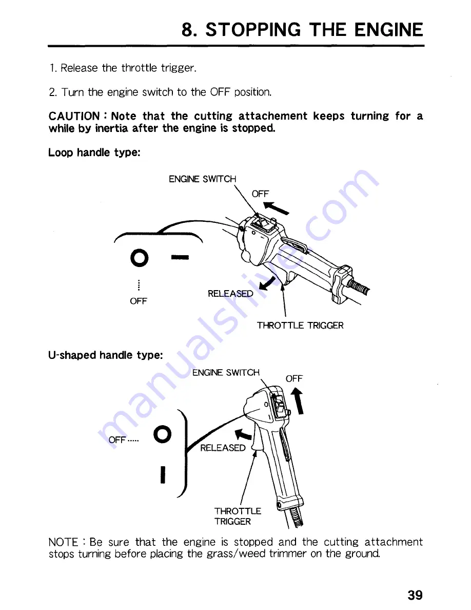 Honda UMK425 Owner'S Manual Download Page 40