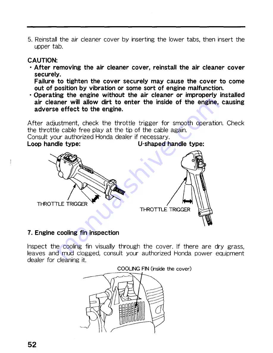 Honda UMK425 Скачать руководство пользователя страница 53